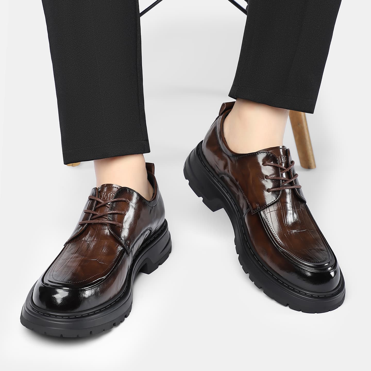 Tonlion Повседневные кожаные туфли Low Top Мужские - изображение 7