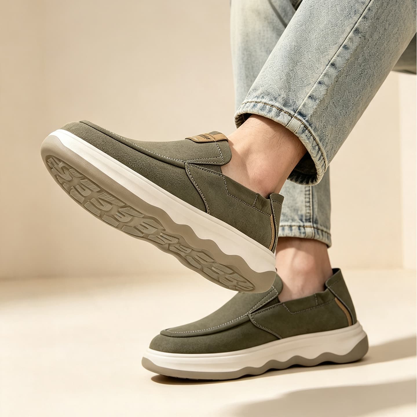 Tonlion Повседневные кожаные туфли Low Top Мужские - изображение 5