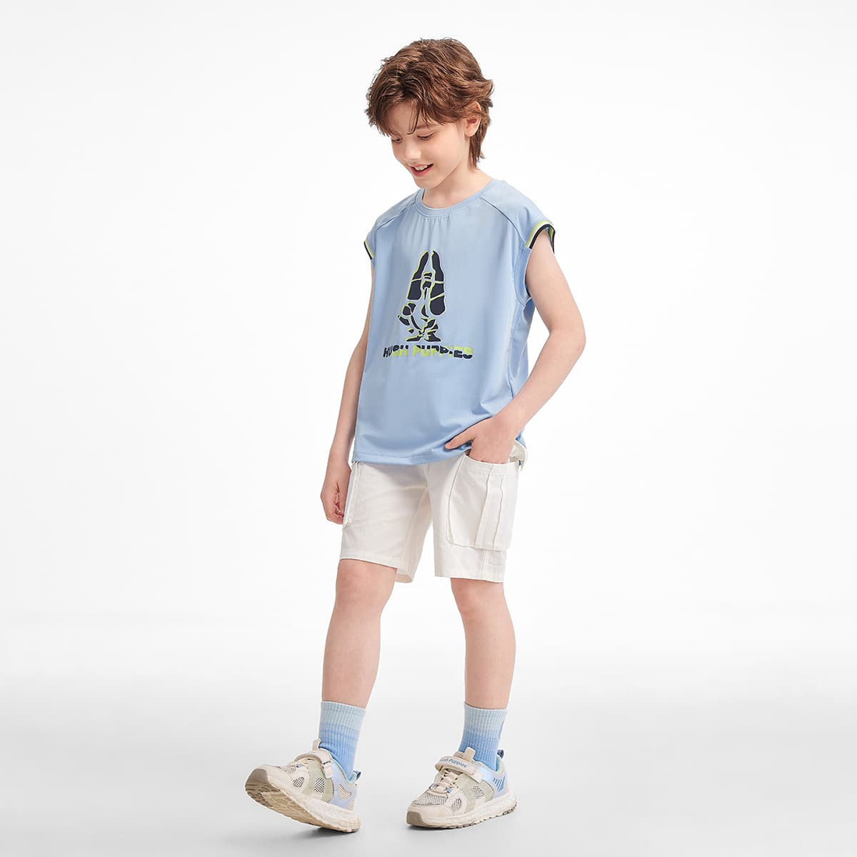 Hush Puppies Быстросохнущие T-рубашки для детей 26 лет летние - изображение 2