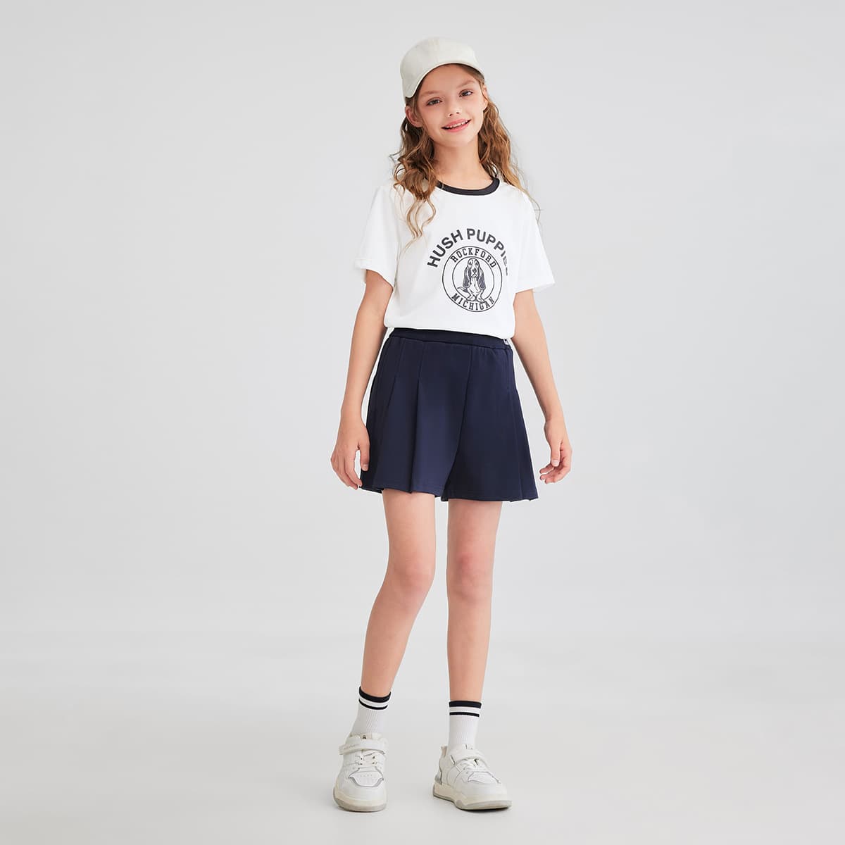 Hush Puppies x MICHIGAN Летние шорты для детей темно-синий цвет - изображение 8