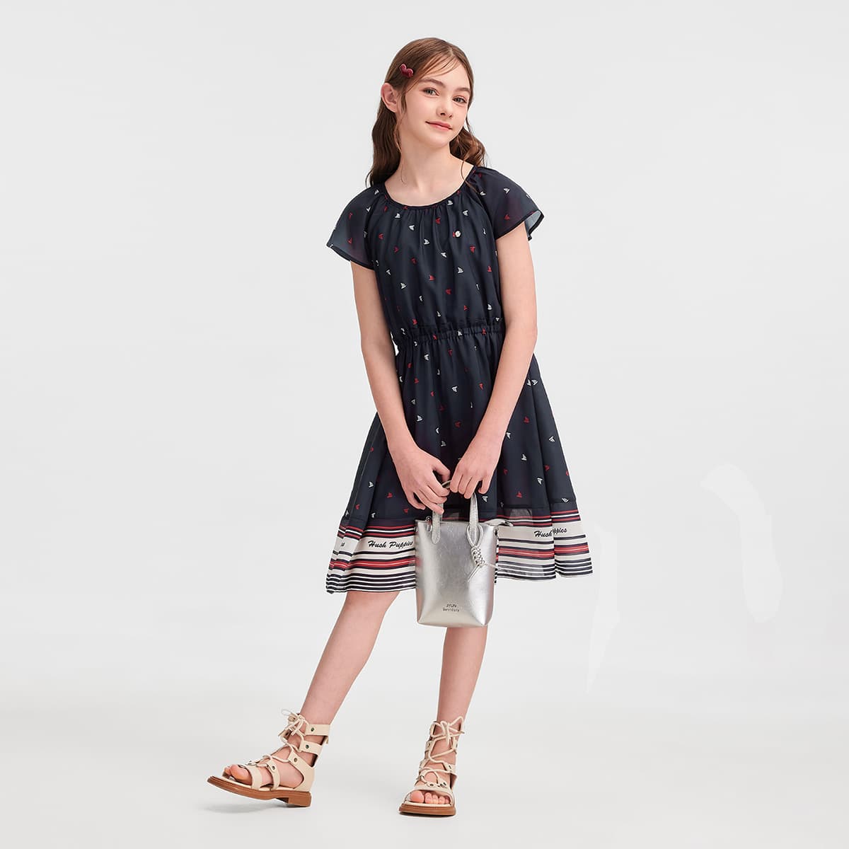 Hush Puppies Темно-синие детские платья - изображение 8
