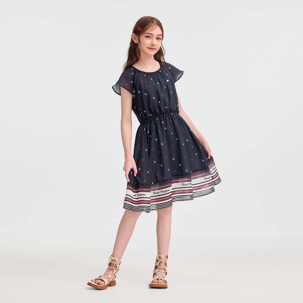 Hush Puppies Темно-синие детские платья - изображение 2