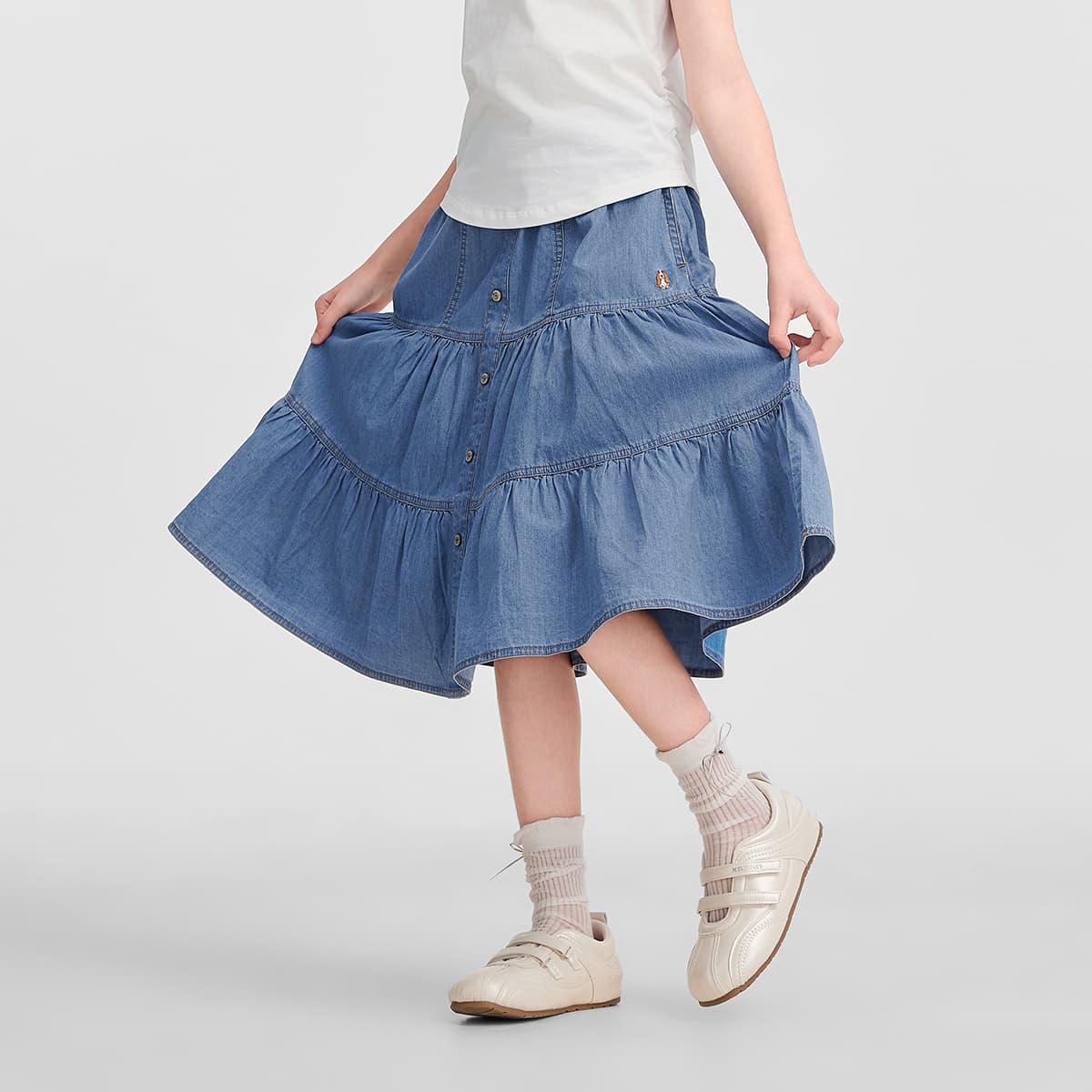 Hush Puppies Синие джинсовые юбки для девочек - изображение 8