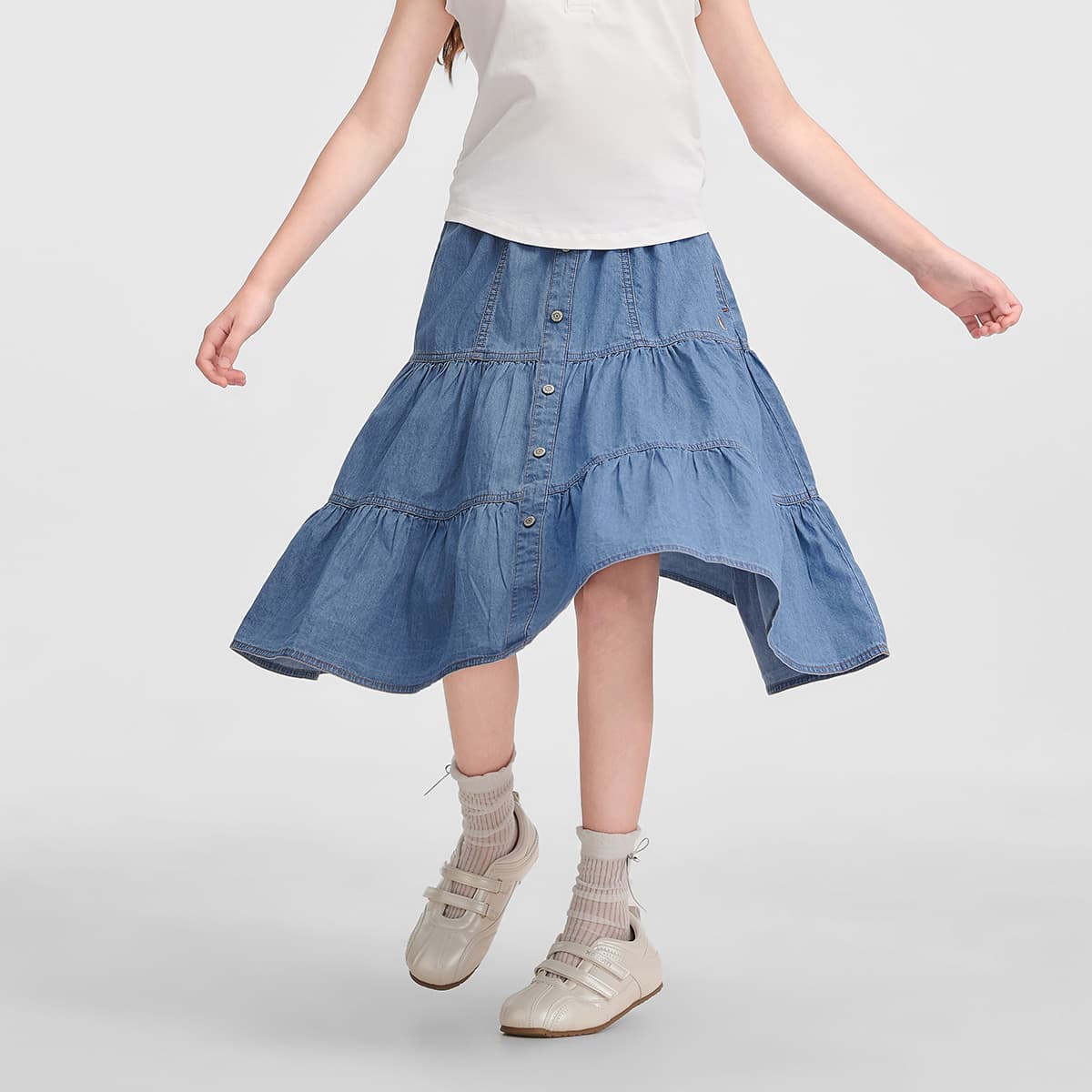 Hush Puppies Синие джинсовые юбки для девочек - изображение 6