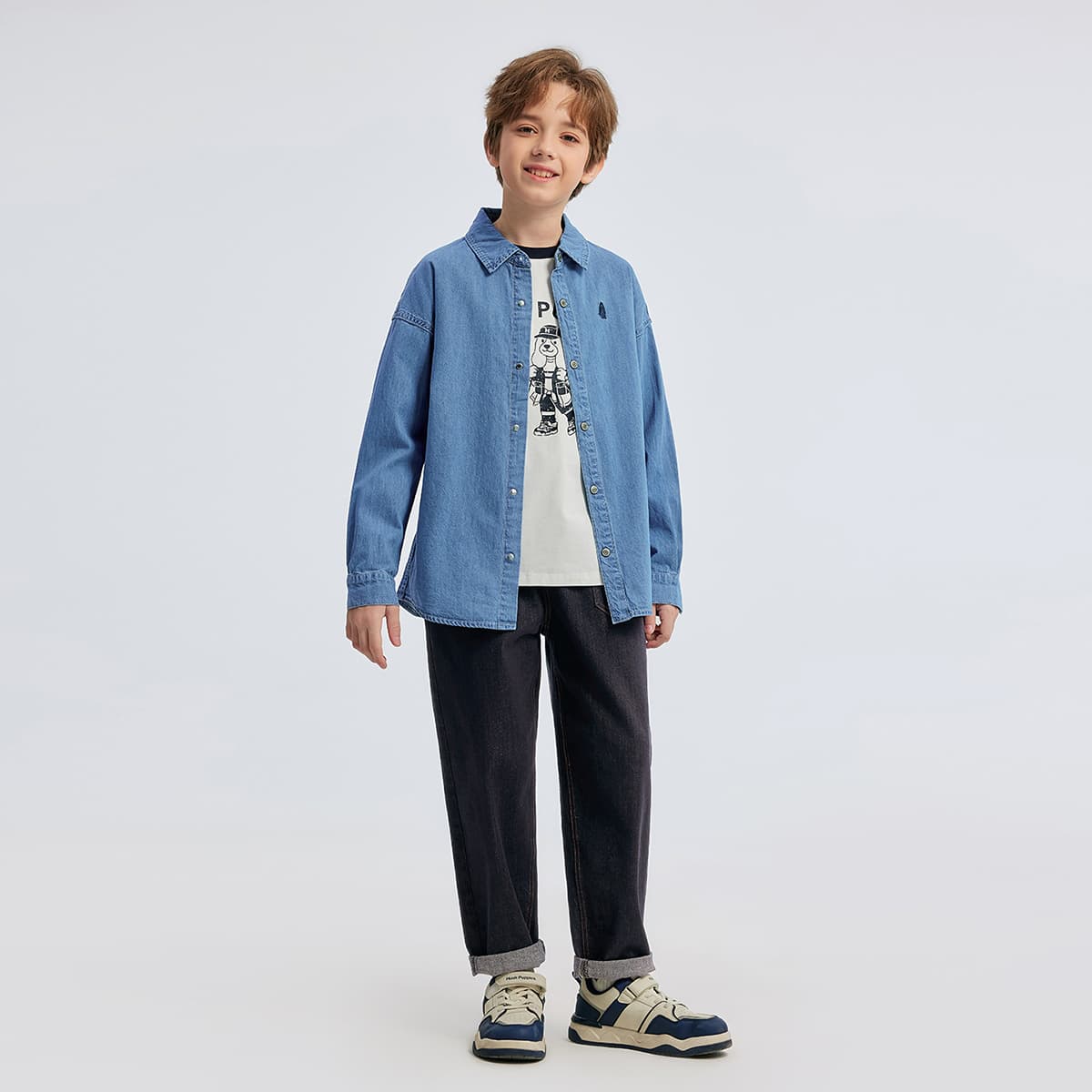 Hush Puppies Повседневная рубашка 26 Разборный обруч для детей - изображение 4