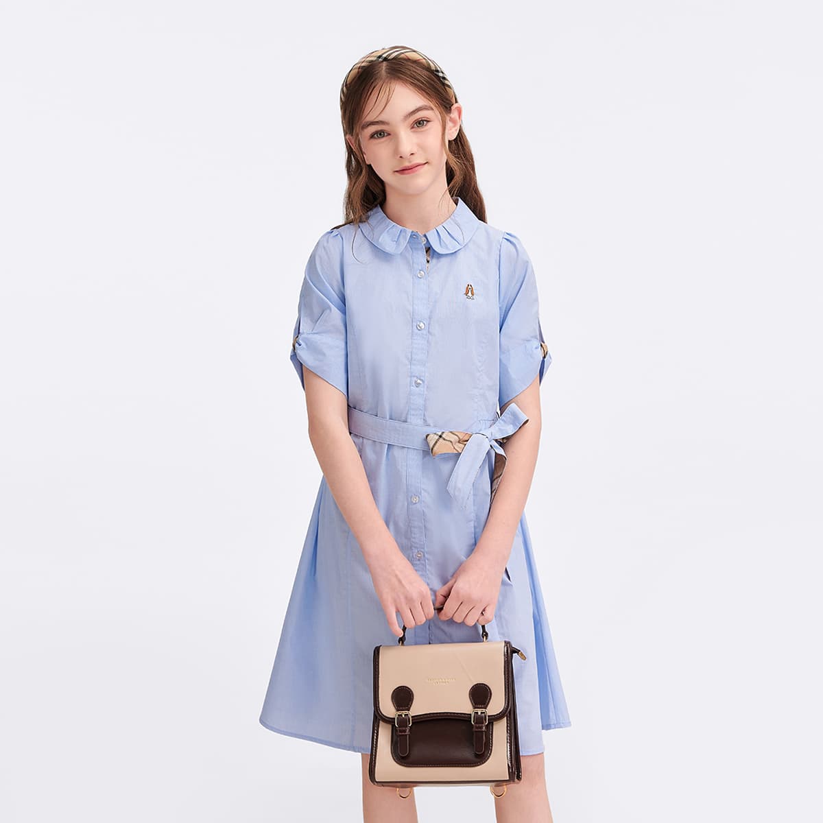 Hush Puppies Дождь Глазурно-голубой Детские Платья - изображение 4