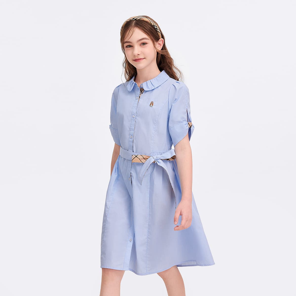Hush Puppies Дождь Глазурно-голубой Детские Платья - изображение 3