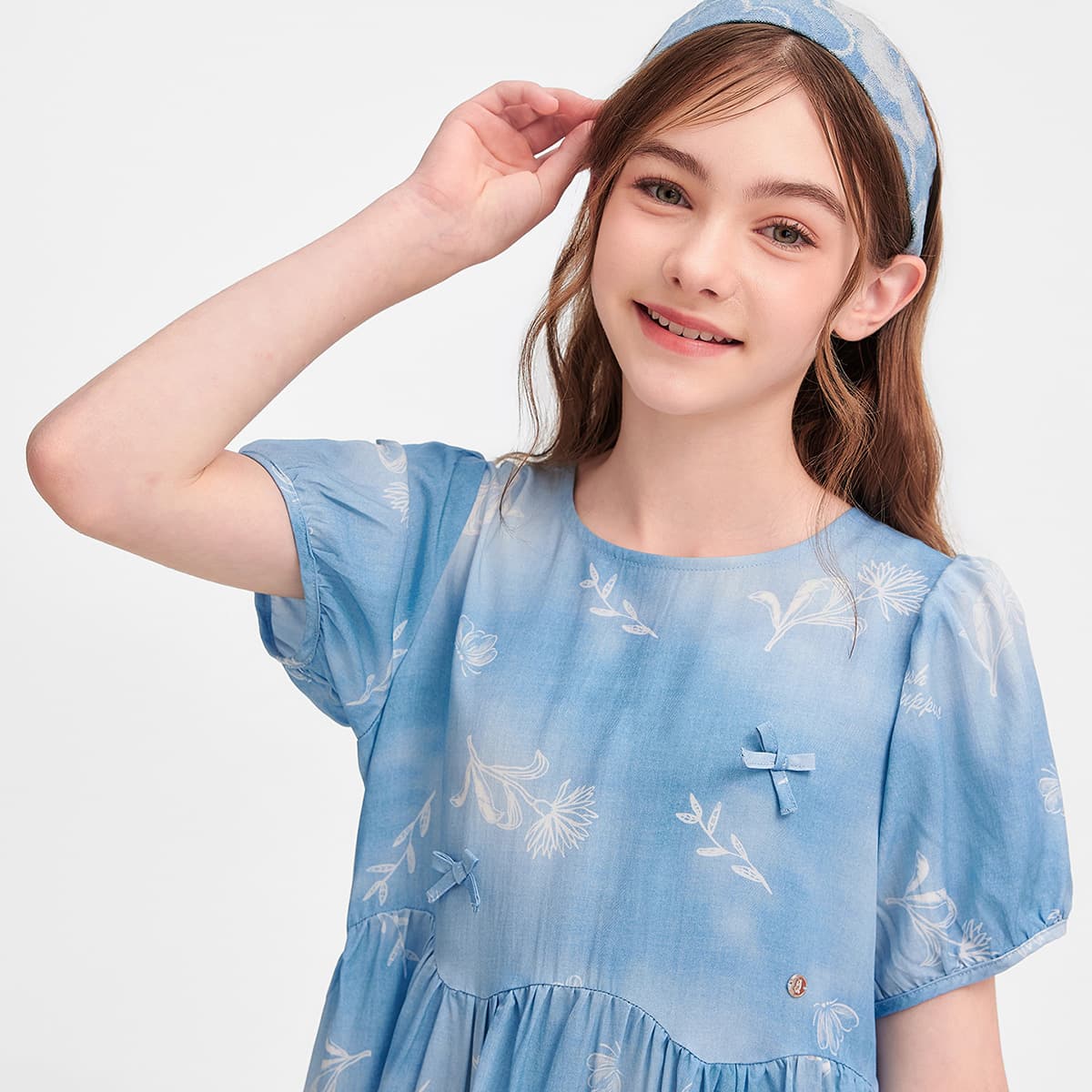Hush Puppies Синий деним Платья для детей - изображение 4