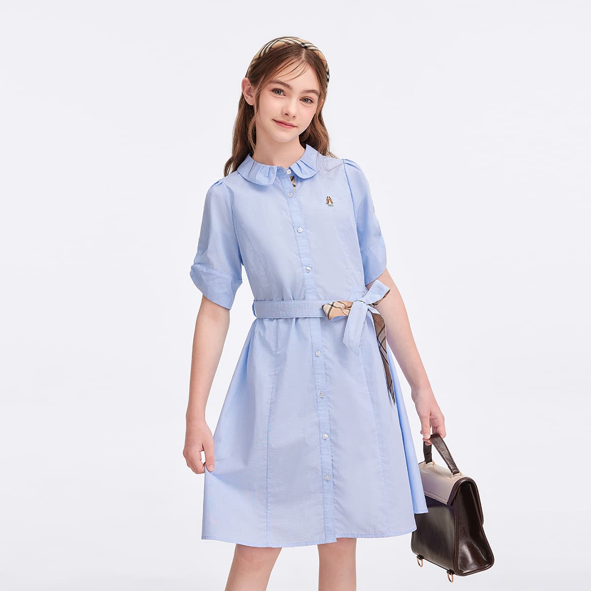 Hush Puppies Дождь Глазурно-голубой Детские Платья - изображение 5