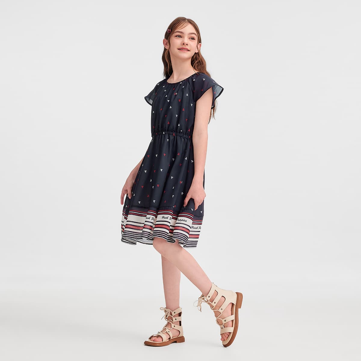 Hush Puppies Темно-синие детские платья - изображение 4