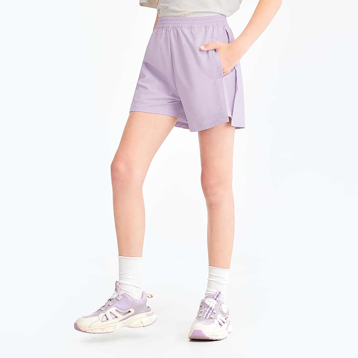 Hush Puppies x EST.1958 Шорты Детские Cool Ice Фиолетовый Синий - изображение 5