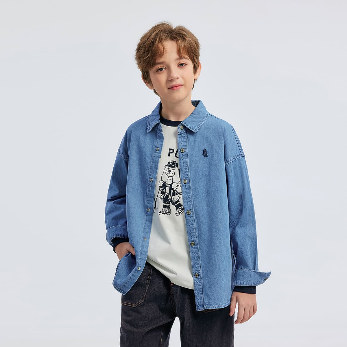 Hush Puppies Повседневная рубашка 26 Разборный обруч для детей - изображение 5