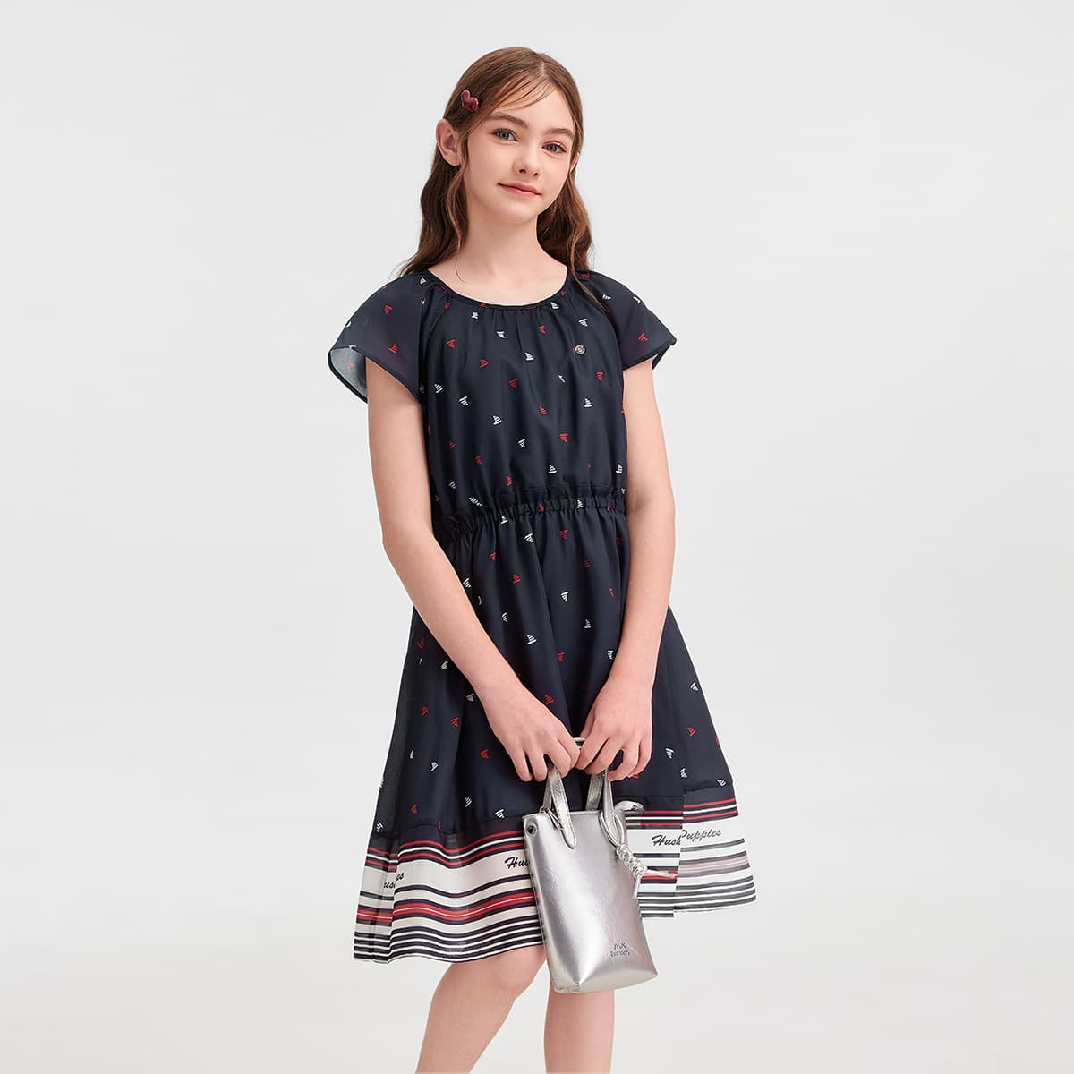 Hush Puppies Темно-синие детские платья - изображение 3