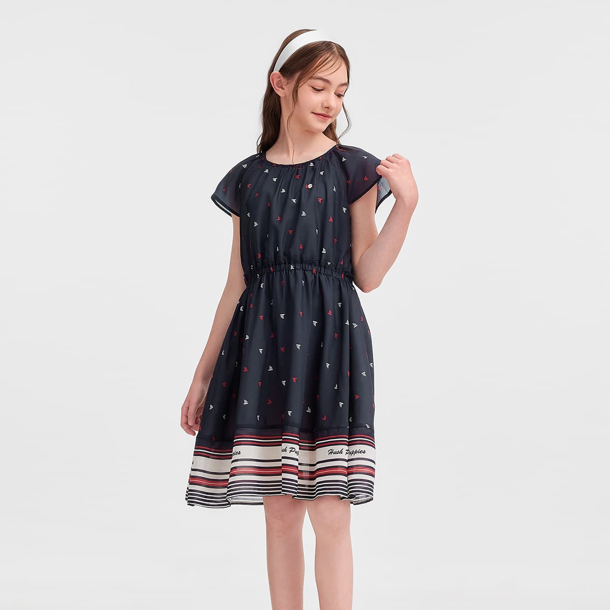 Hush Puppies Темно-синие детские платья - изображение 6