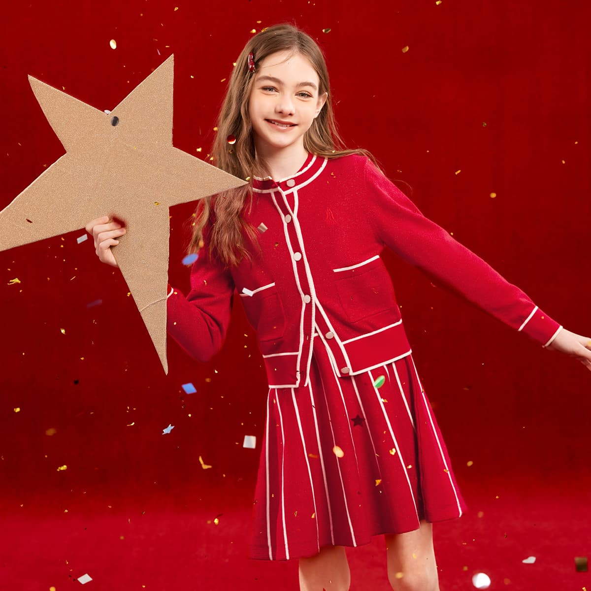 Hush Puppies Классический Красный Kids Комплекты с Юбкой - изображение 3
