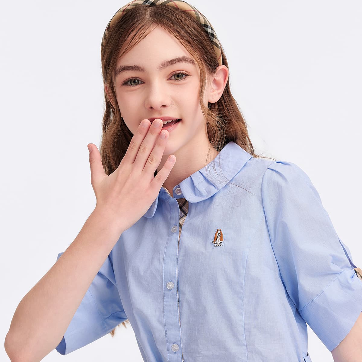 Hush Puppies Дождь Глазурно-голубой Детские Платья - изображение 7