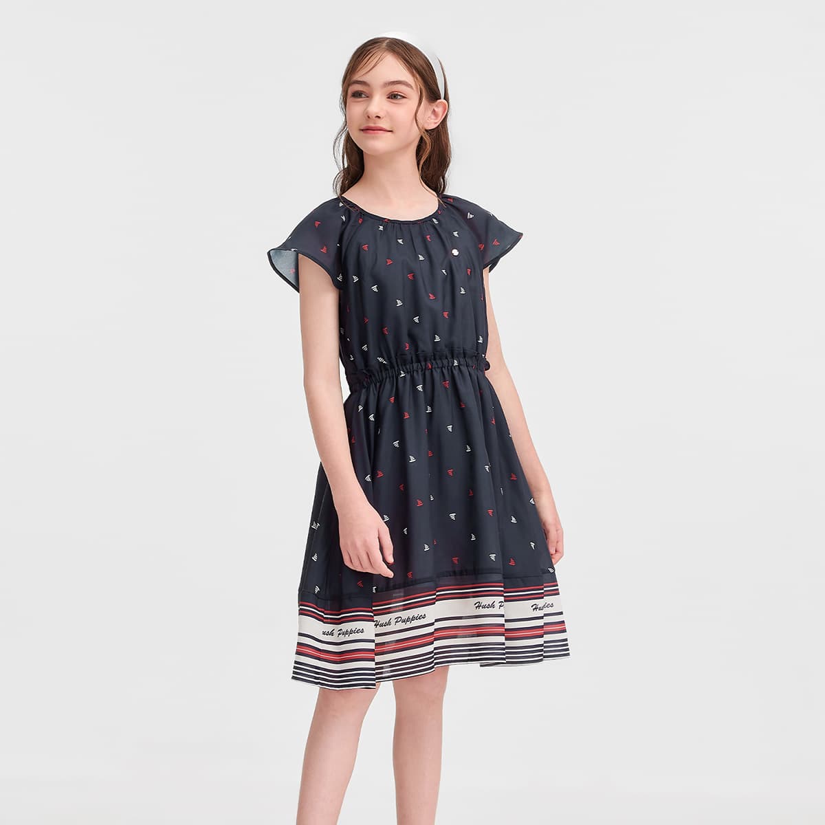 Hush Puppies Темно-синие детские платья - изображение 5