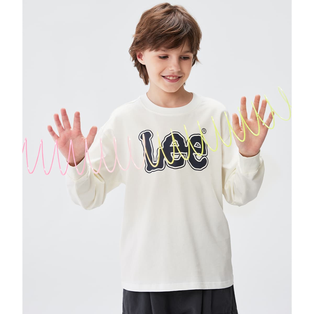 Футболка Lee Экрю Kids T-рубашки - изображение 4