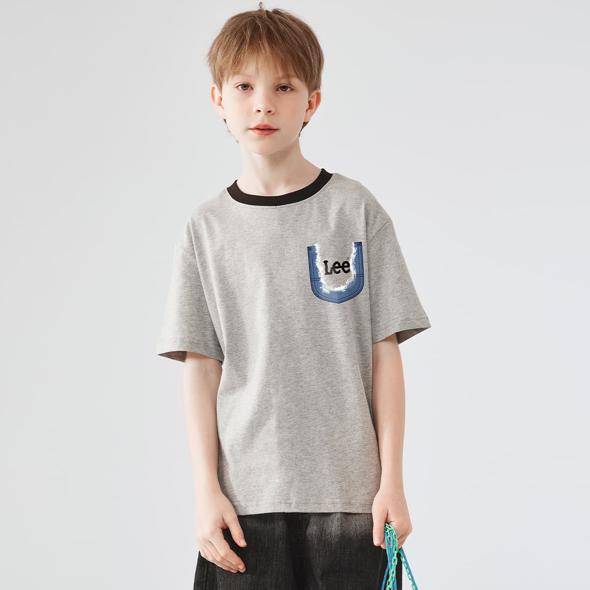 Футболка LEE KIDS T-Рубашка Фотиния Серый Детская - изображение 2