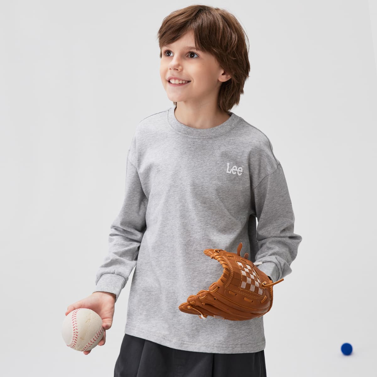 Футболка LEE KIDS T-Рубашка Фотиния Серый Детская - изображение 3