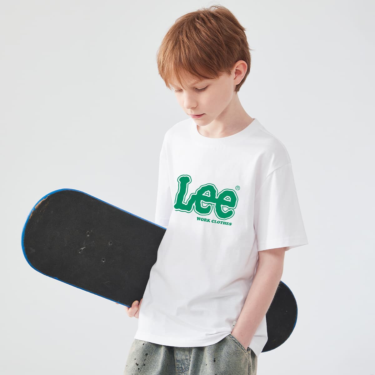 Футболка Lee Белый Kids T-рубашки - изображение 5