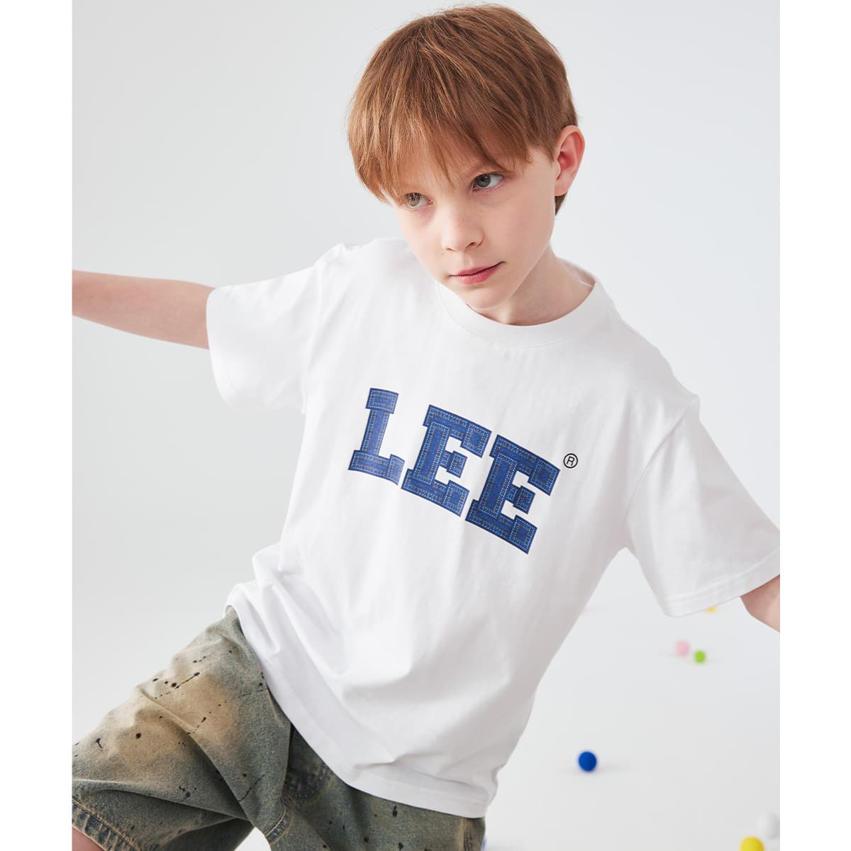 Футболка Lee Белый Kids T-рубашки - изображение 3