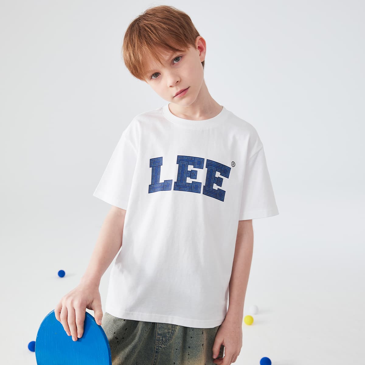 Футболка Lee Белый Kids T-рубашки - изображение 5