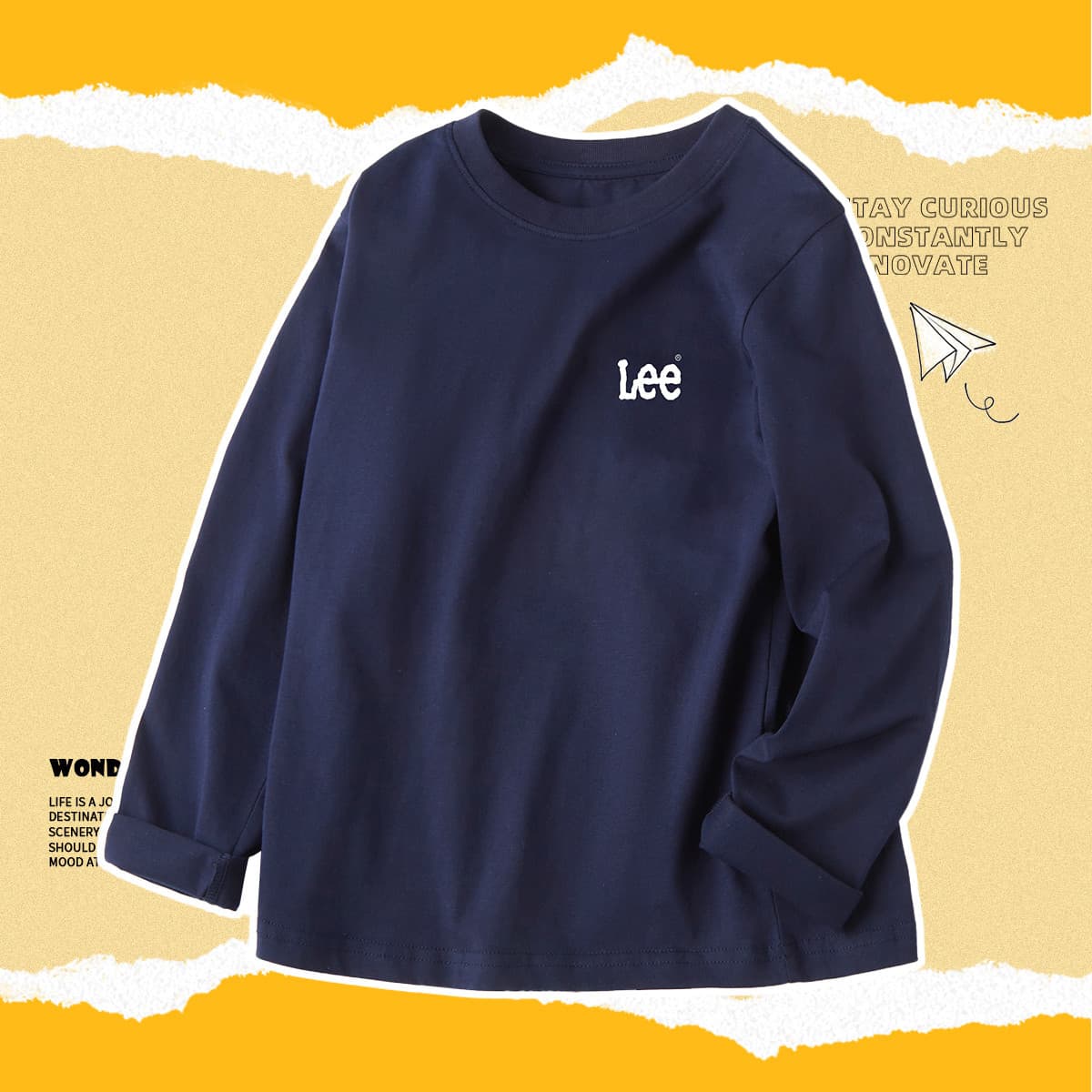 Футболка LEE KIDS T-рубашка темно-синяя детская - изображение 3