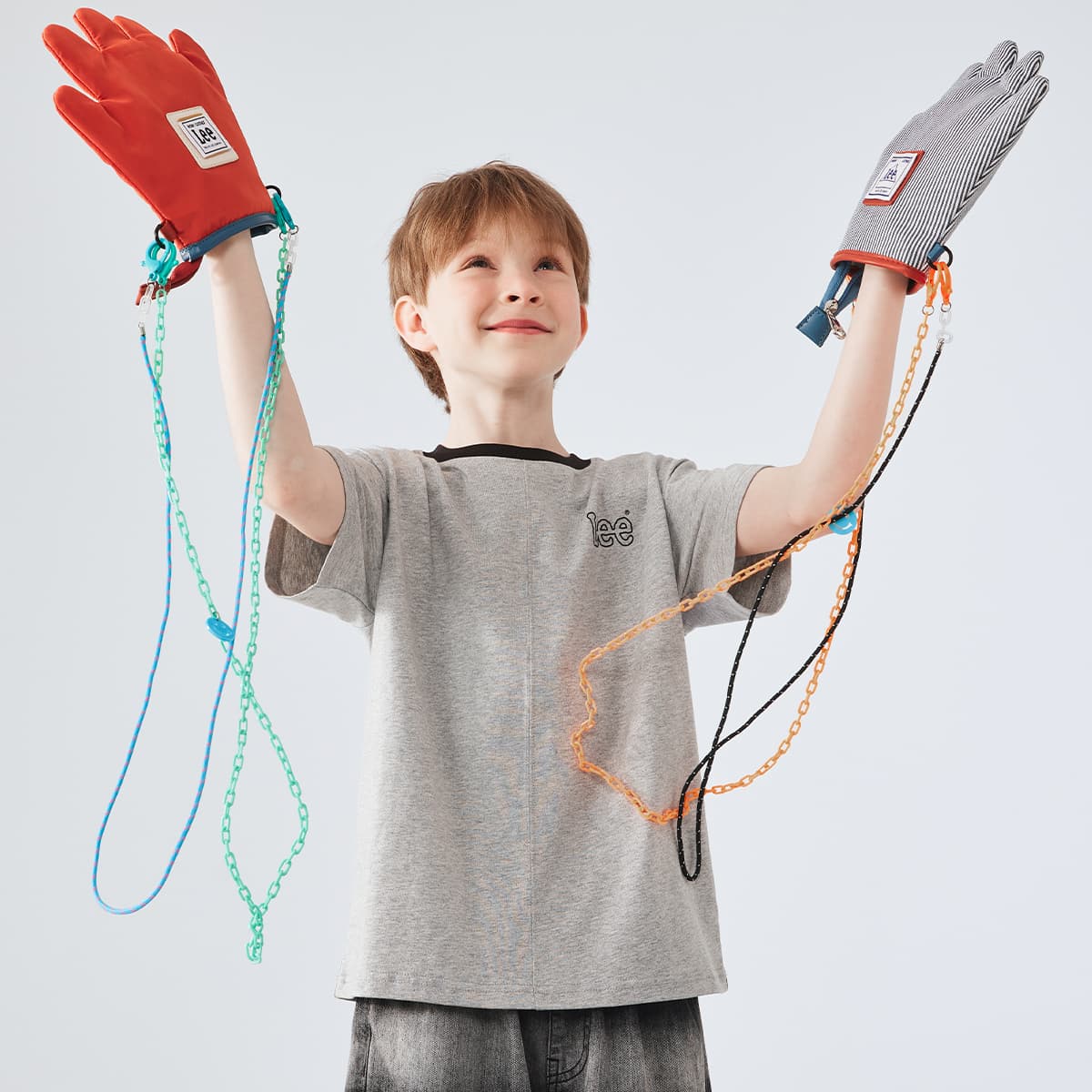 Футболка LEE KIDS T-Рубашка Фотиния Серый Детская - изображение 3