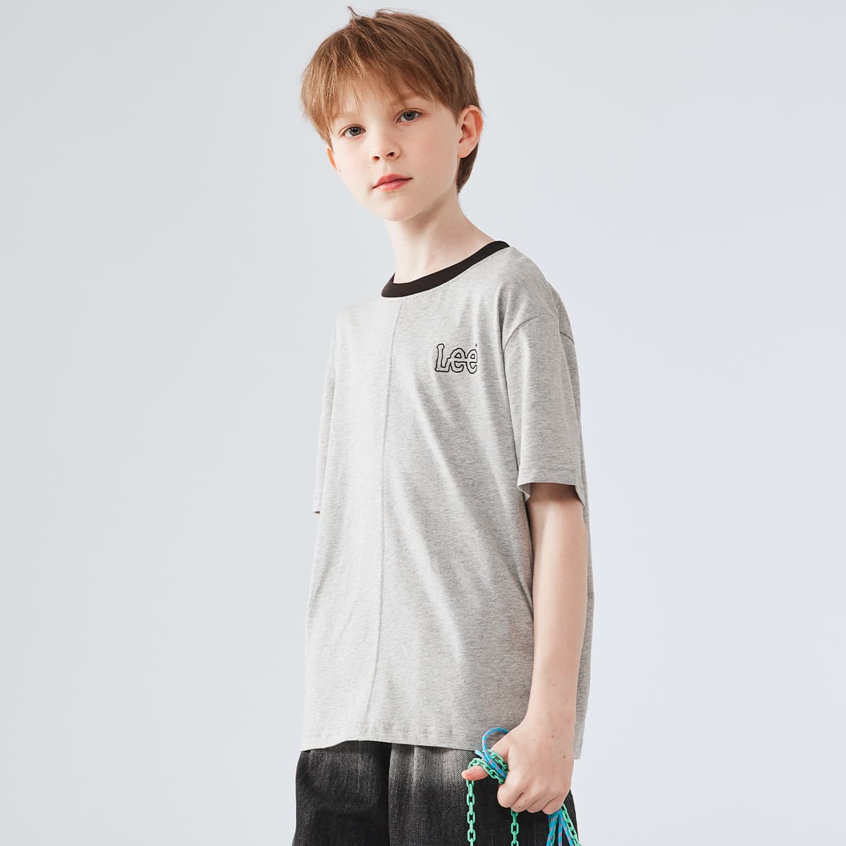 Футболка LEE KIDS T-Рубашка Фотиния Серый Детская - изображение 6