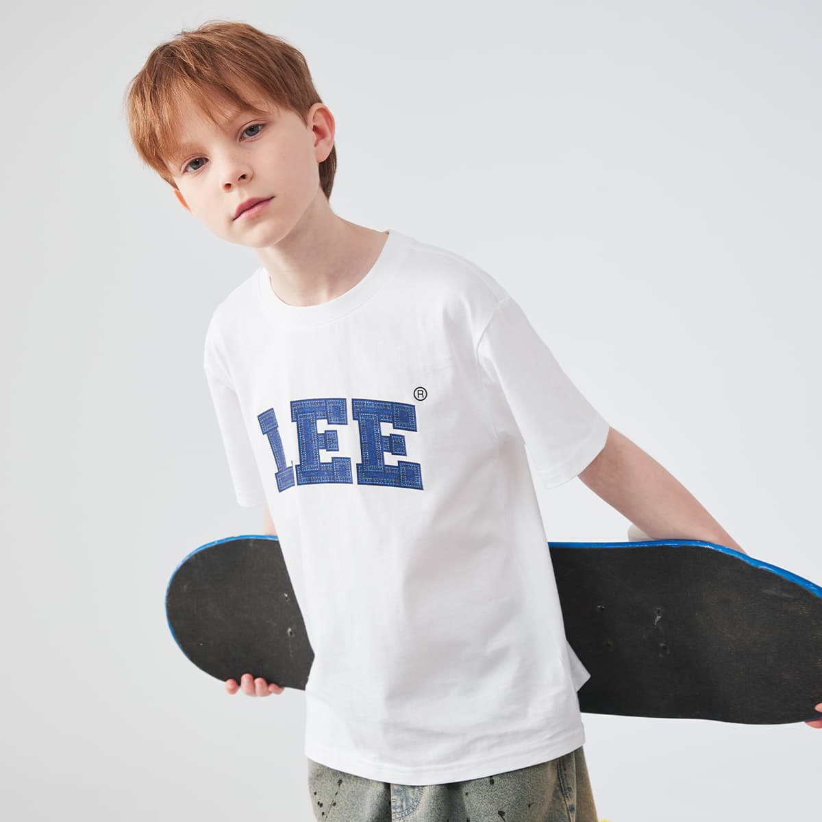 Футболка Lee Белый Kids T-рубашки - изображение 4