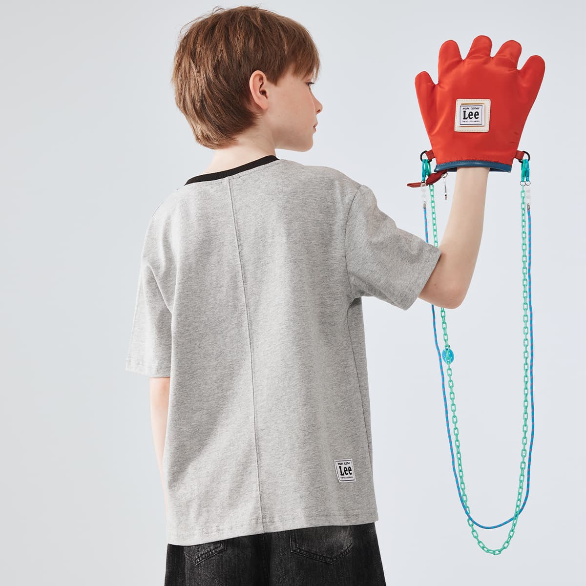 Футболка LEE KIDS T-Рубашка Фотиния Серый Детская - изображение 4