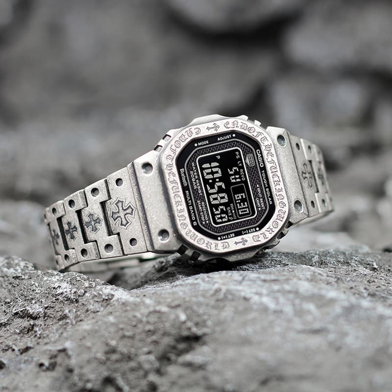 Часы CASIO GMW-B5000-1A Vintage Engraved Silver - изображение 3