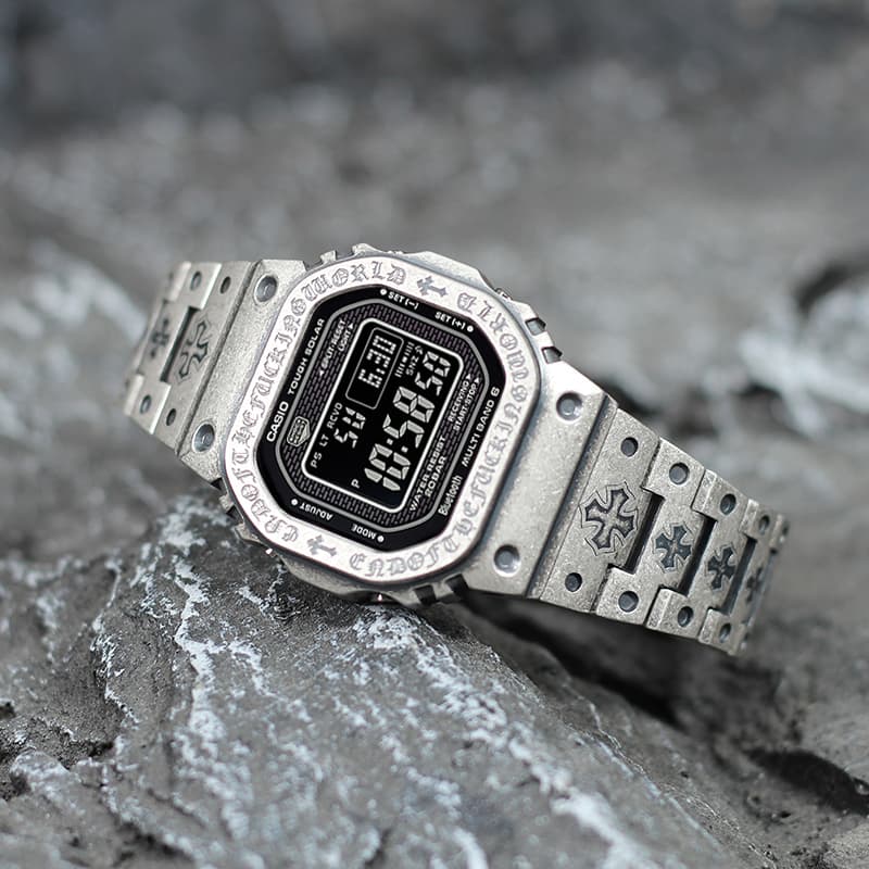 Часы CASIO GMW-B5000-1A Vintage Engraved Silver - изображение 5