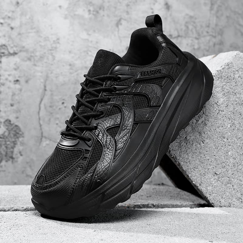 Кроссовки ATONGMU массивные кроссовки Low Top Черный Мужской - изображение 2