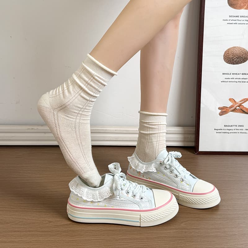 Кеды ATONGMU Low Top Canvas Shoes Women's - изображение 3