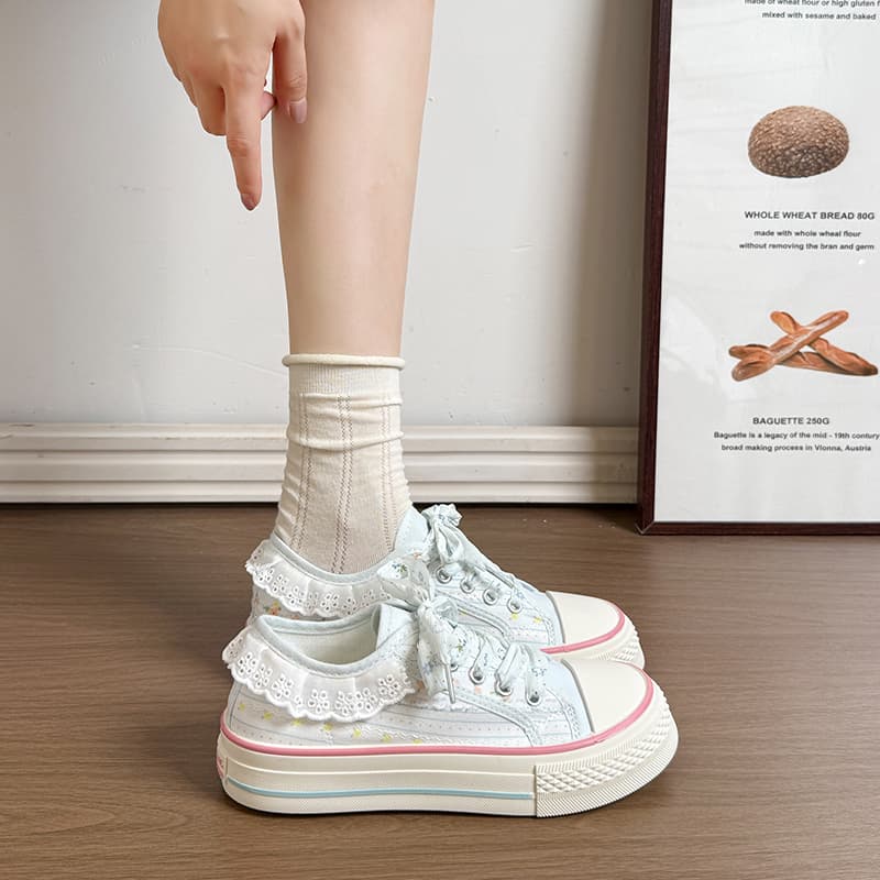 Кеды ATONGMU Low Top Canvas Shoes Women's - изображение 2