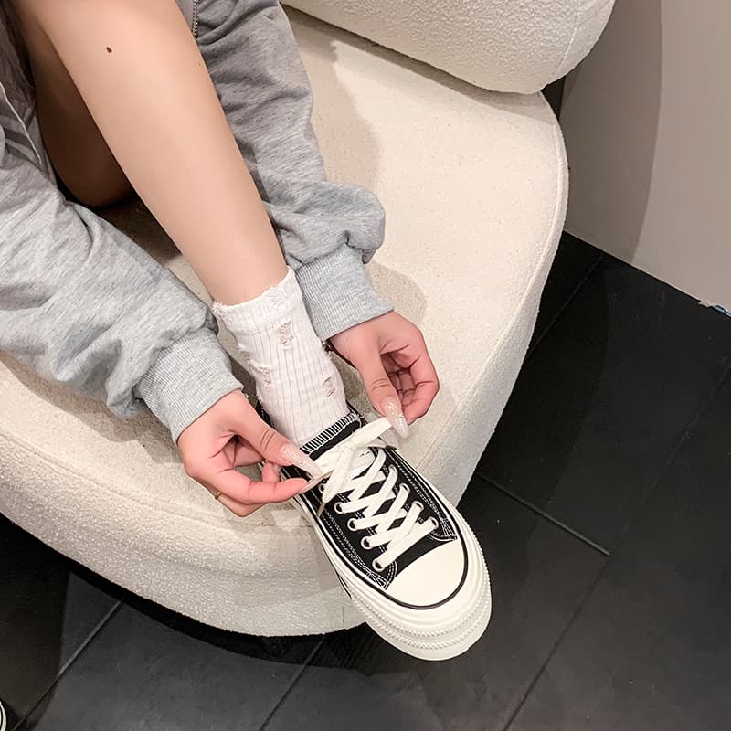 Кеды ATONGMU Low Top Canvas Shoes Women's - изображение 3
