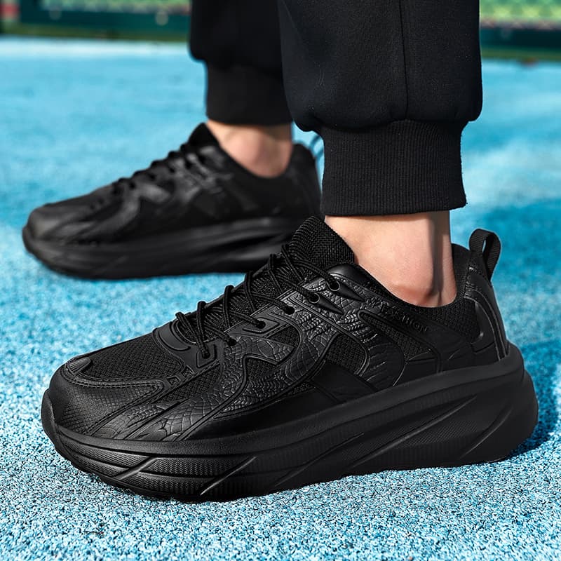 Кроссовки ATONGMU массивные кроссовки Low Top Черный Мужской - изображение 4