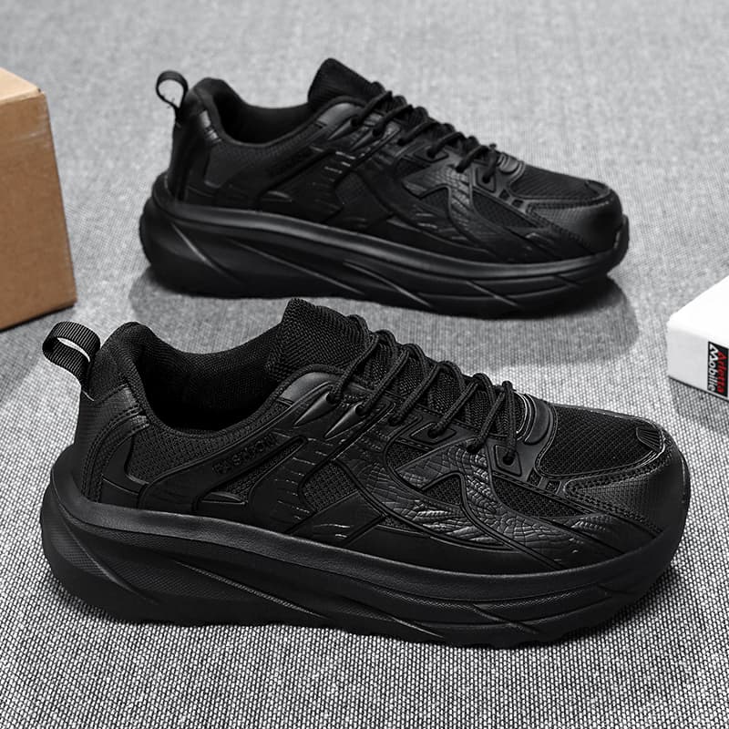 Кроссовки ATONGMU массивные кроссовки Low Top Черный Мужской - изображение 3