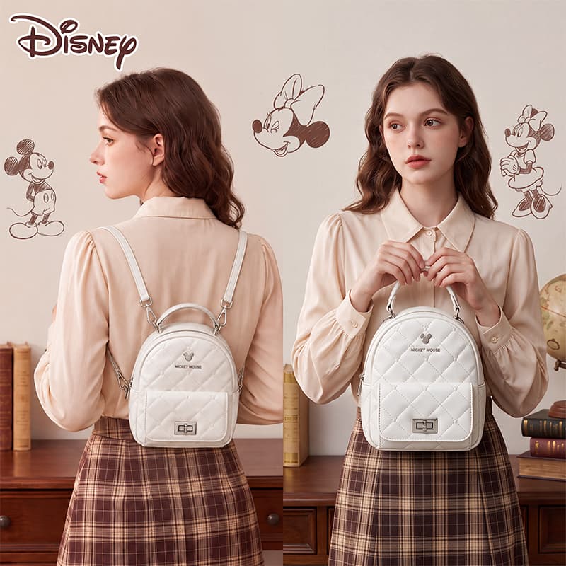 Рюкзак Disney ПУ (полиуретан) Рюкзак Рюкзаки Стандартный Женские Белый Серебряный - изображение 6