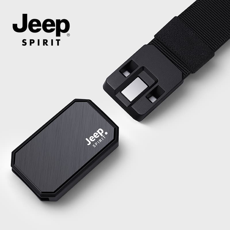 Ремень JEEP SPIRIT Сплав Застежка Полиэстер Волокно Холст Шнуровка Ремни Унисекс 3,4CM - изображение 2