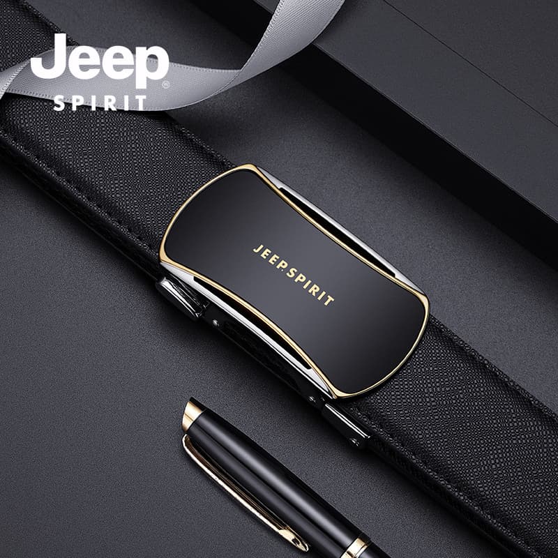 Ремень JEEP SPIRIT Ремни из коровьей кожи Мужские 3,4CM - изображение 2