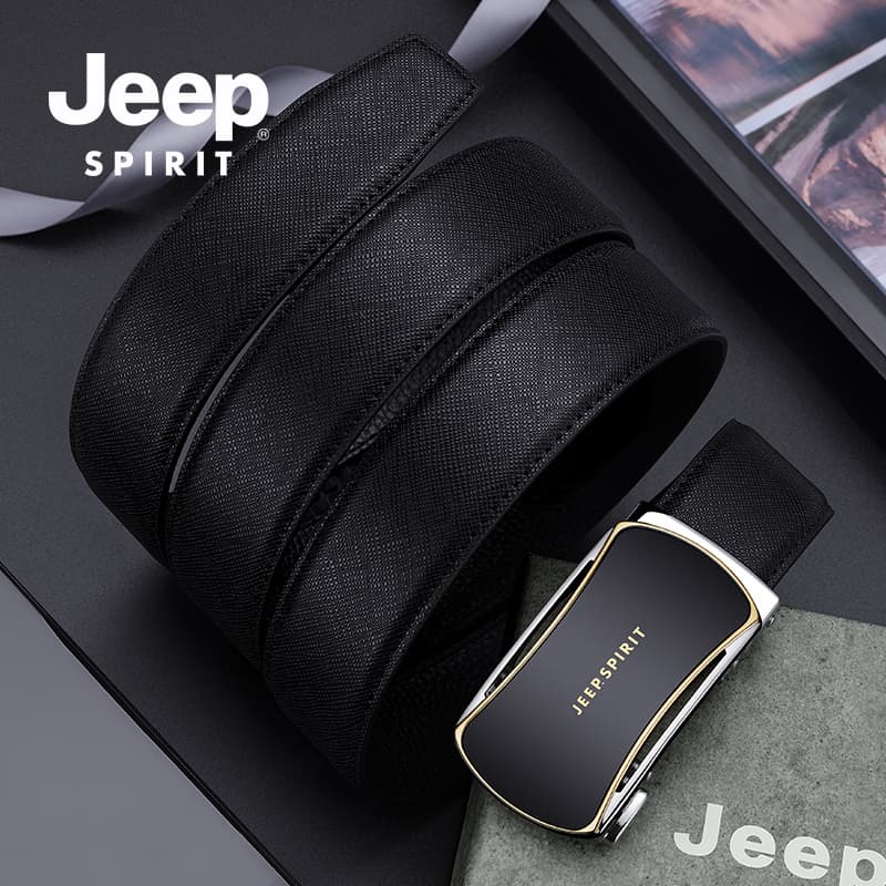 Ремень JEEP SPIRIT Ремни из коровьей кожи Мужские 3,4CM - изображение 4