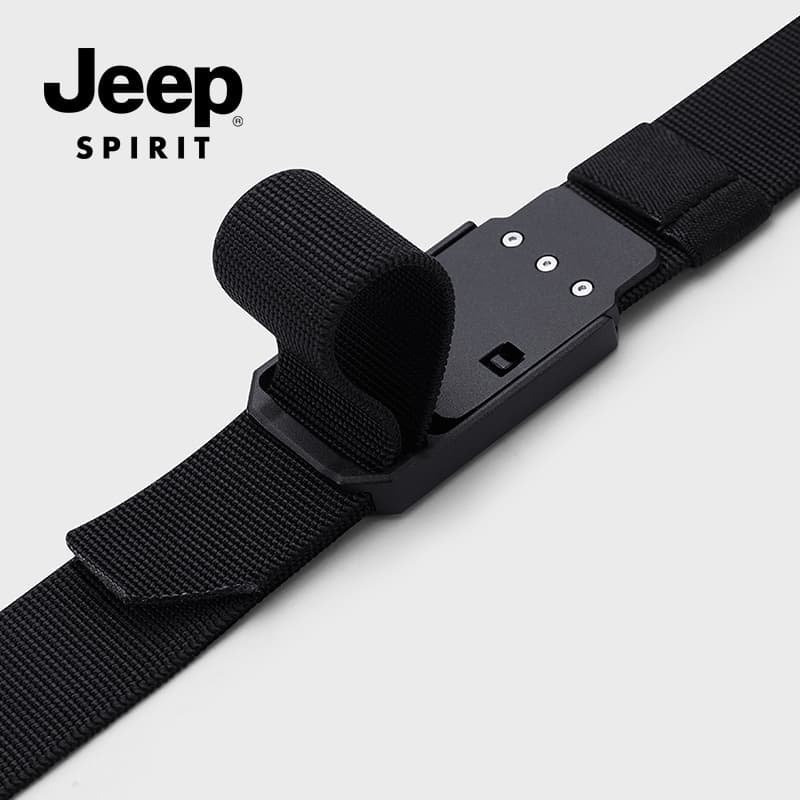 Ремень JEEP SPIRIT Сплав Застежка Полиэстер Волокно Холст Шнуровка Ремни Унисекс 3,4CM - изображение 4