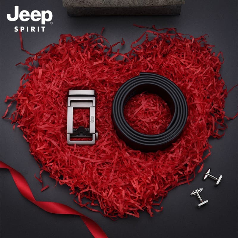 Ремень JEEP SPIRIT Ремни из спилочной коровьей кожи Унисекс - изображение 8