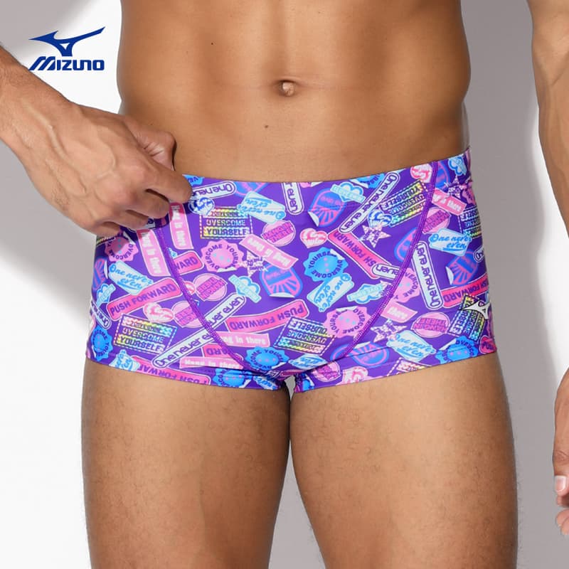 Mizuno Purple Men's Swimwear Mizuno Фиолетовые Мужские Плавательные Шорты - изображение 2