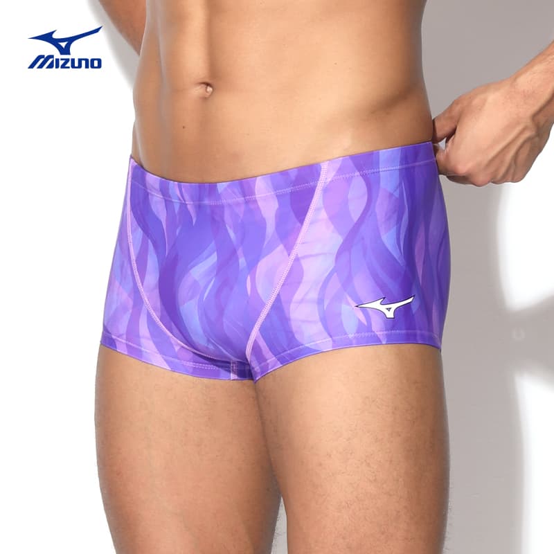 Mizuno Purple Men's Swimwear Mizuno Фиолетовые Мужские Плавательные Шорты - изображение 2