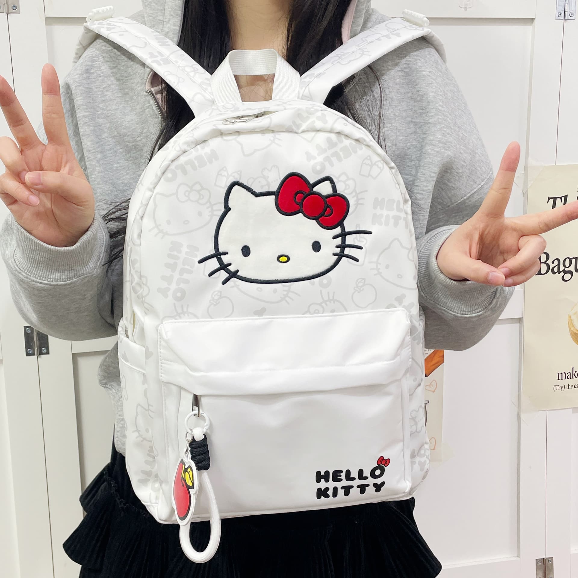 Рюкзак Sanrio Полиэстер Рюкзак Стандартный (Standard) Женский Экрю - изображение 2