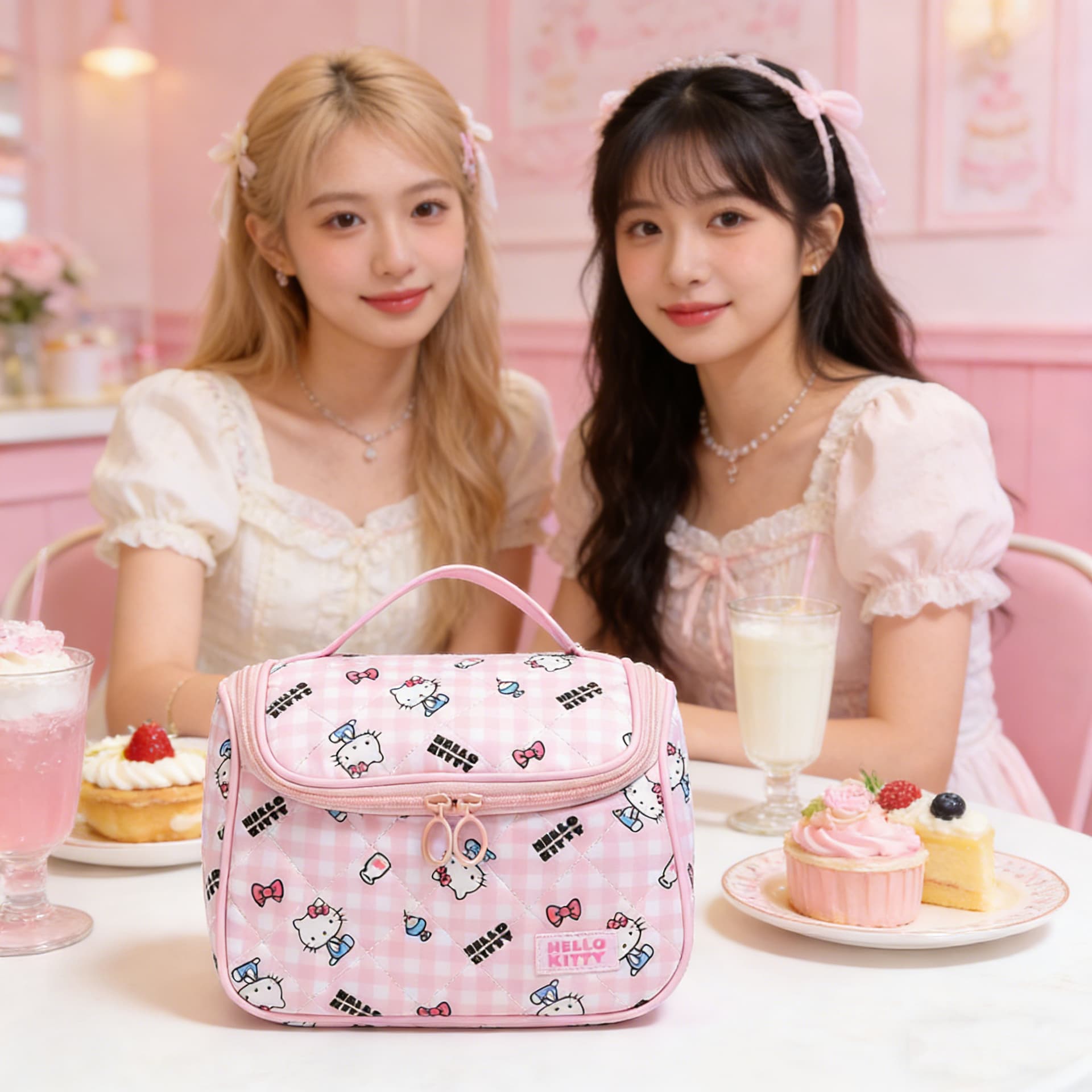 Sanrio Полиэстер Путешественный Сумка для хранения Женская Розовая - изображение 3